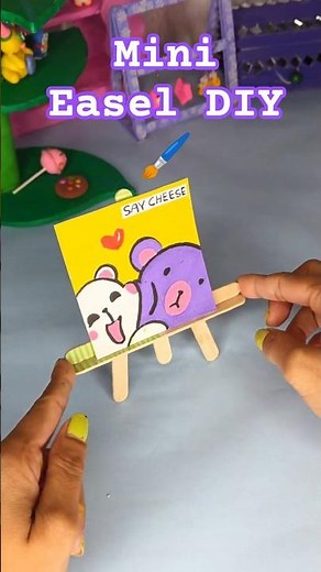 Mini Easel DIY 🖌️ | Popsicle Stick Craft in 5 Minutes!