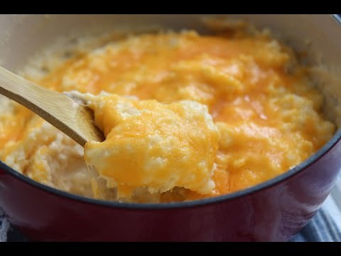 Cheddar Garlic Mashed Potatoes