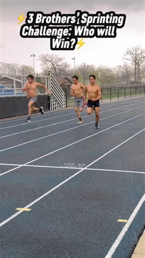 3 Brother Track Challenge #competition #family #shorts