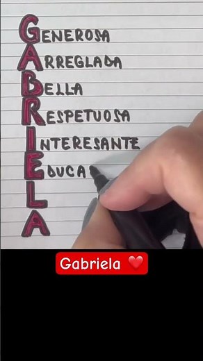 Significado del nombre GABRIELA #nombre #significado #gabriela