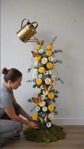 Stunning DIY Flower Wall Decor Ideas | Floating Watering Can & Teapot Transformation #diy