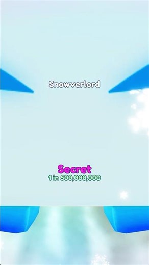 Hatching Snowverlord Secret in Bubble Gum Simulator INFINITY