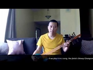 Tibetan Dranyen Tutorial: Basic Strumming (lesson 1a)