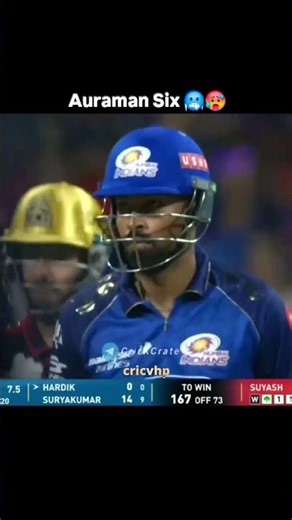 Aura man first ball six 😈 #viralreels #hardikpandyabattinghighlights #cricket