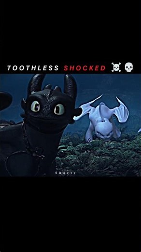 Toothless Shock 😱💀| Httyd Edits | #edit #shorts #httyd #animation