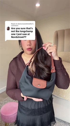 Replying to @demureandmindful it looks just like the longchamp without the price tag! #crescentbag #shoulderbag #purse #tiktokfinds #ttsfasttrack
