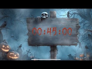 45 MINUTE TIMER with Alarm | Haunted Halloween Deep Work • Spooky Study