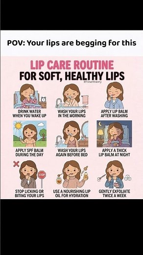 Lip Care Routine for Soft, Healthy Lips 💋 (Step-by-Step Guide)