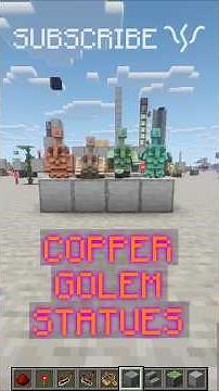 COPPER GOLEM STATUES can make a SECRET LOCK ENTRANCE! | Redstone with PsiVolt #minecraft #redstone