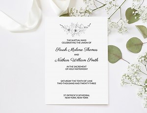 Catholic Wedding Program; Wedding Program Booklet; Christian Wedding Program - Etsy Canada