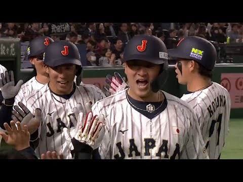 【ハイライト】侍ジャパン強化試合 日本×韓国 岸田行倫の３ランなどで日本逆転勝利！