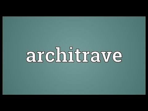 Architrave Meaning