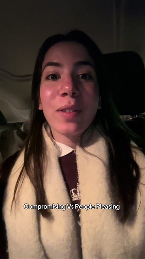 Difference between compromising and people pleasing. It’s actually a good and healthy thing to compromise sometimes two people could both reach an agreement by compromising. People pleasing is when only one person sacrifices their needs consistently to gain another person’s approval. #fyp #fypシ #selflove #boundaries #selfconfidence