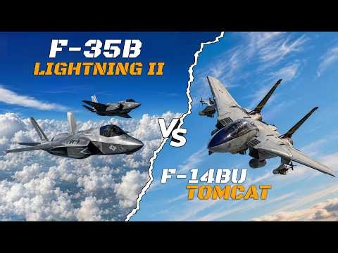 Modernized F-14BU Upgrade Vs 2x F-35B Lightning II - Digital Combat Simulator | DCS |