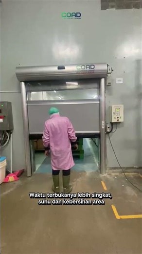 Pintu di pabrik suka lupa ditutup? #highspeeddoor