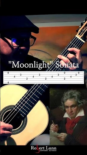 Moonlight Sonata - with TAB - Classical Guitar