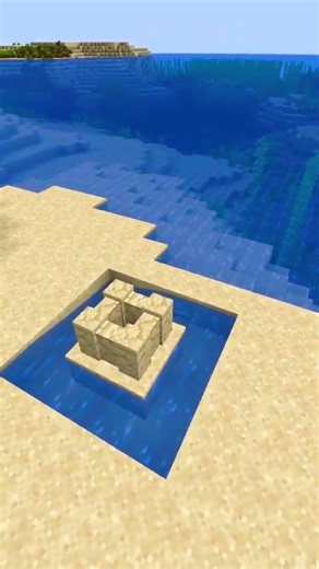 🏰 Build a Simple Minecraft Sandcastle! 🌊