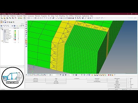 3D Mesh Transition or Mesh Refinement in HyperMesh, Part - 3