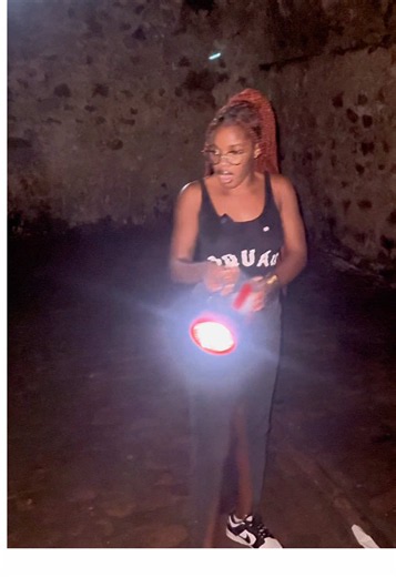 I visited the Cape Coast Castle in the Central Region of Ghana 🇬🇭 I learnt a lot . Thanks to @dlightgh for the 7-in-1 solar lantern. #capecoastcastle #Ghana #Explorer #fyp #viral