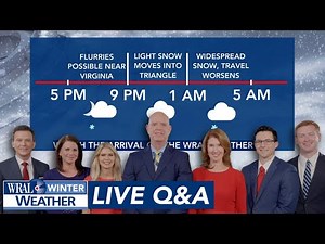 Winter Weather Q&A 1.30.26 | Expect 3-6" of snow in the Triangle, Highs in the 20s