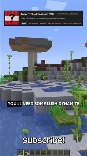 This Dynamite Can Transform Biomes Into Lush Caves In Minecraft!