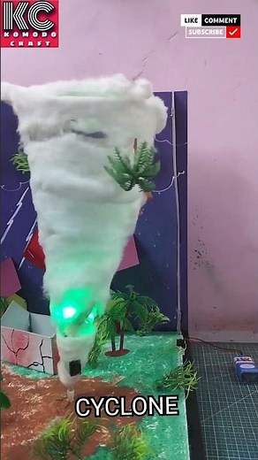 CYCLONE 🌀🌀 model for school project #cyclone