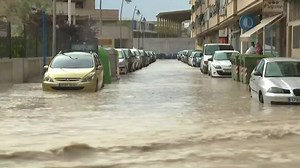 Las lluvias torrenciales vuelven a inundar la Región de Murcia y sube el nivel de alerta