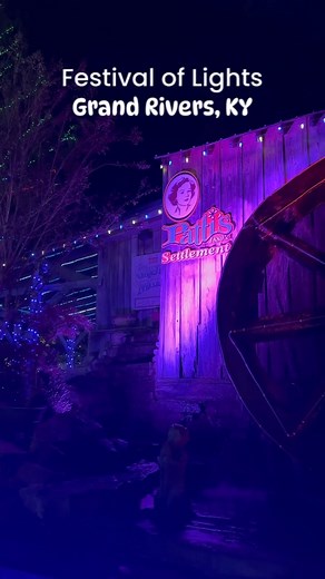 ✨🎄 Experience the magical Festival of Lights at Patti's 1880's Settlement! This walk-through display of over 1 million lights is free to the public and runs nightly from 4-10pm until January 31st. What's your favorite light display in the Bluegrass State? #NationalChristmasLightsDay 📍 Grand Rivers, Kentucky 📽️ scatlett | Kentucky Tourism