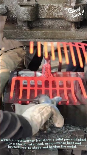 Rake Head Forging & Quenching | Red Hot Metal Craft