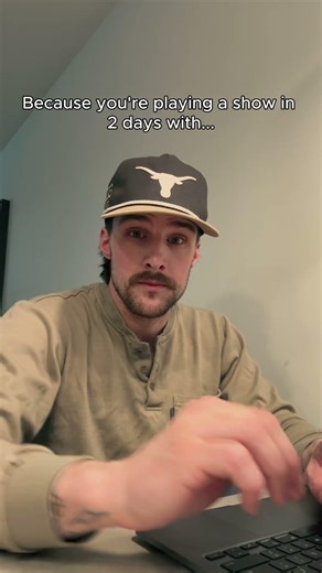 Getting an email saying, "you're opening for..."