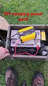 DIY camping power pack #bushcraftcamping #camping #campinggear #diyprojects #offgrid
