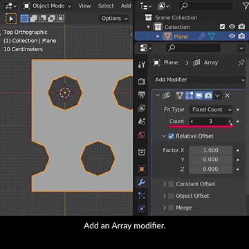 1.9K views · 173 reactions | #b3d tip: Using mostly modifiers, we can quickly create a complex cylinder with uneven holes, which can be used for modeling a gun barrel for instance. More tips & free sample e-book: https://www.blendersecrets.org/ Get the full Blender Secrets e-book: https://blendersecrets.gumroad.com/l/IxofeY | Blender Secrets | Facebook