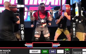 新世界记录 90kg级别 JOHN HAACK 蒋哈克- 总成绩1022.5kg