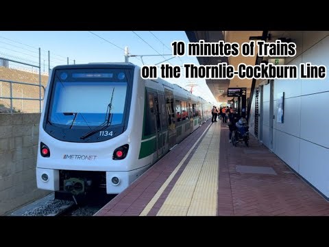 Vlog 186: 10 Minutes of Transperth Trains on the Thornlie-Cockburn Line