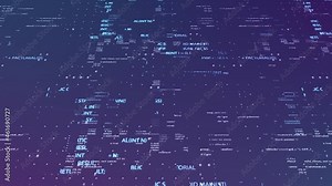 Colorful jsx javascript scrolling computer programming code close up