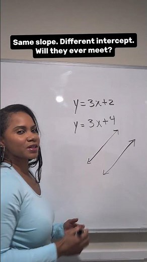Same Slope, Different Intercepts = No Solution | Algebra 1