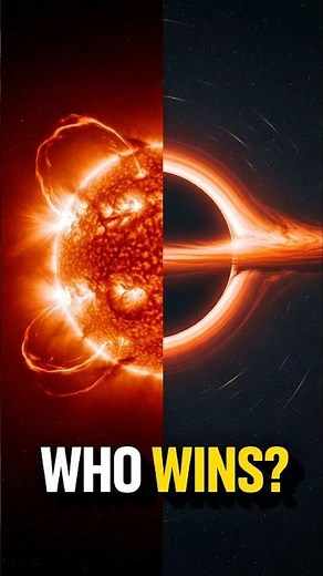 Black Hole vs The Sun — Which One Really Wins? #blackhole #thesun #cosmicmystery