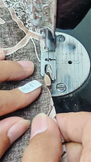 How to hem the edge of fabric using a hemming foot #sewingtutorial