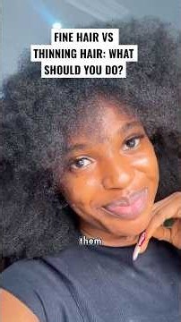 WHAT TO DO IF YOU HAVE FINE STRANDS OR THINNING HAIR #4chair #hairgrowth