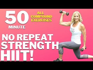 50 Minute NO REPEAT Strength Workout | All Compound Exercises | Tracy Steen