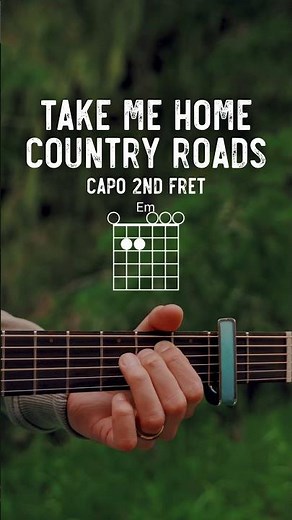 Take Me Home, Country Roads Guitar Tutorial // Country Roads Guitar Lesson
