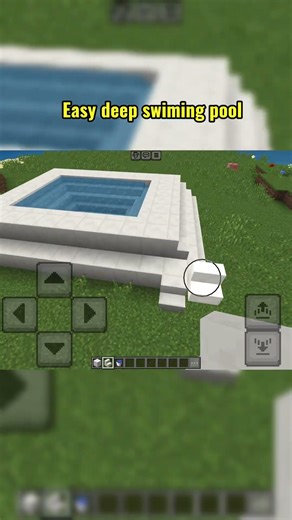Deep swiming pool! #minecraft #build #pool