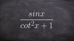 Creating a monomial denominator to simplify my expression
