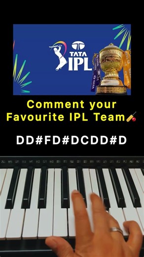 Play IPL Music on Piano in 30 Seconds 😳🔥 #shorts #ipl