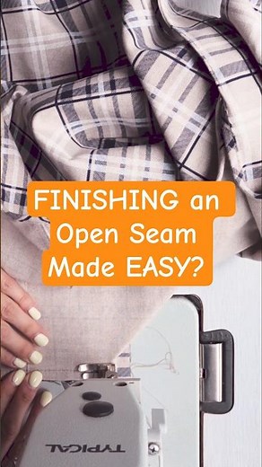 FINISHING an Open Seam Made EASY? #sewinghacks #sewing #mokushart
