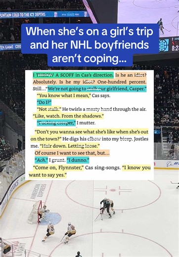 These two are for the delulu hockey romance girlies. 📖 Betting on the Crease by Mimi Norman #romancebooktokfyp #romancebooktok #hockeyromancebook #hockeyromancebooks #romancebookstiktok