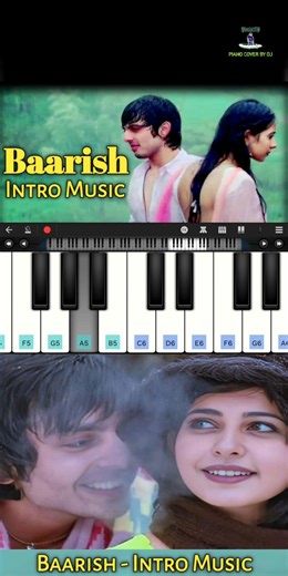 Baarish - Intro Music | Piano Cover By DJ | Pianist DJ | Walk Band #shorts