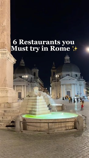 6 Restaurants in Rome you can’t Miss