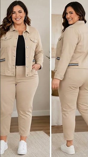 DG2 Diane Gilman Beige Pull On Ankle Pants Stretch Plus Size 1X