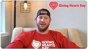 Carson Wentz asks for donations to his AO1 Foundation for Giving Hearts Day
